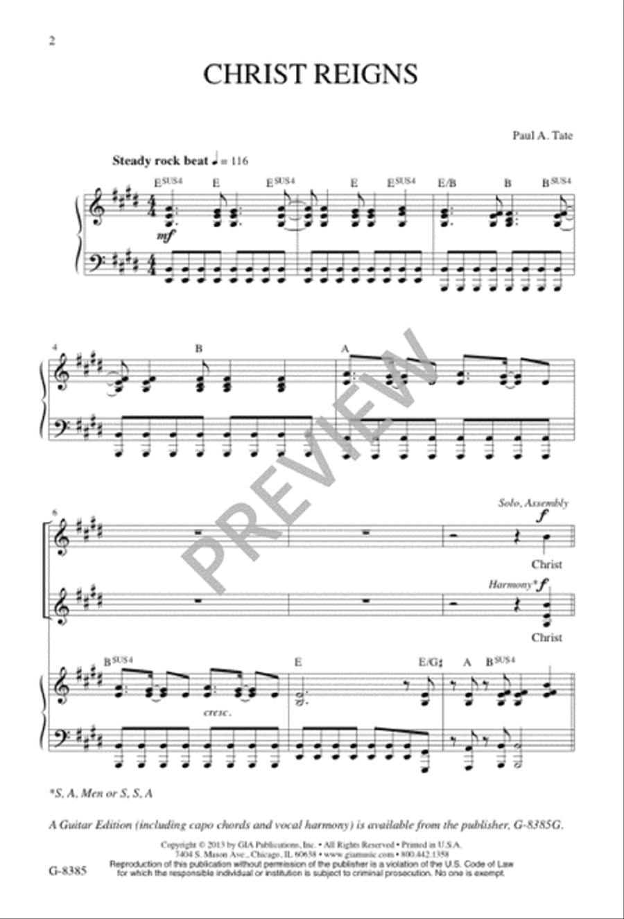 Christ Reigns SSA scores gallery preview page 3