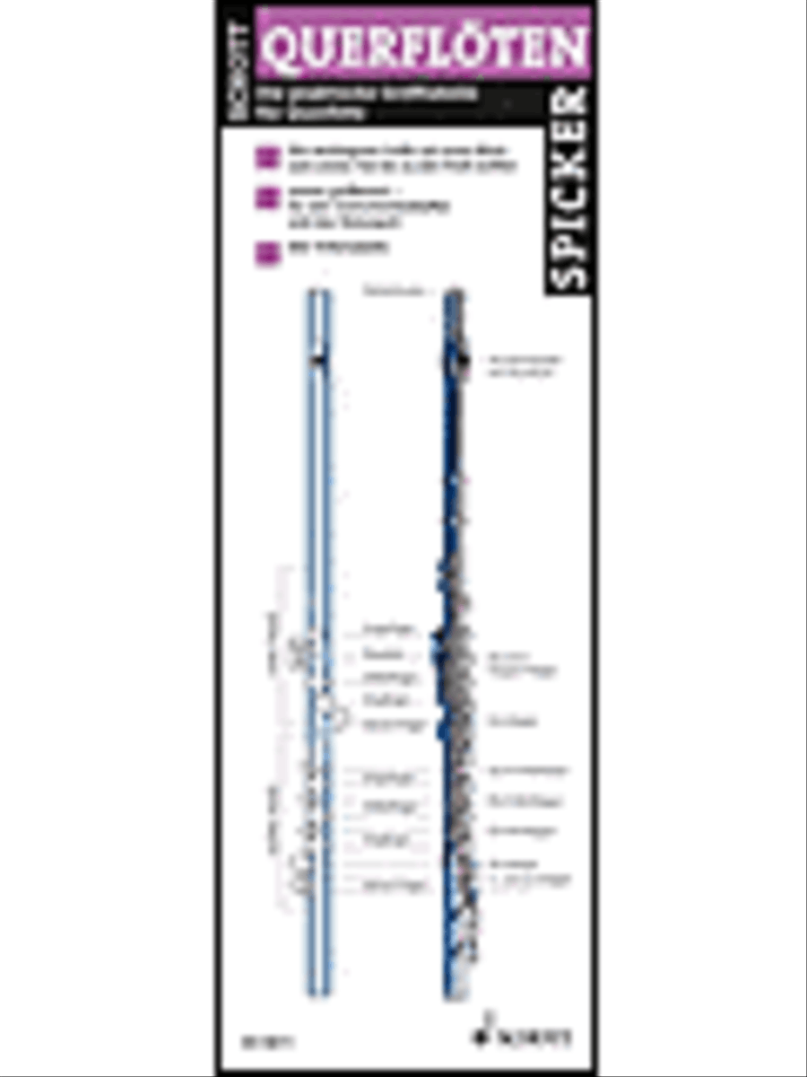 Schott Flute Fingering Chart Flute scores gallery preview page 1