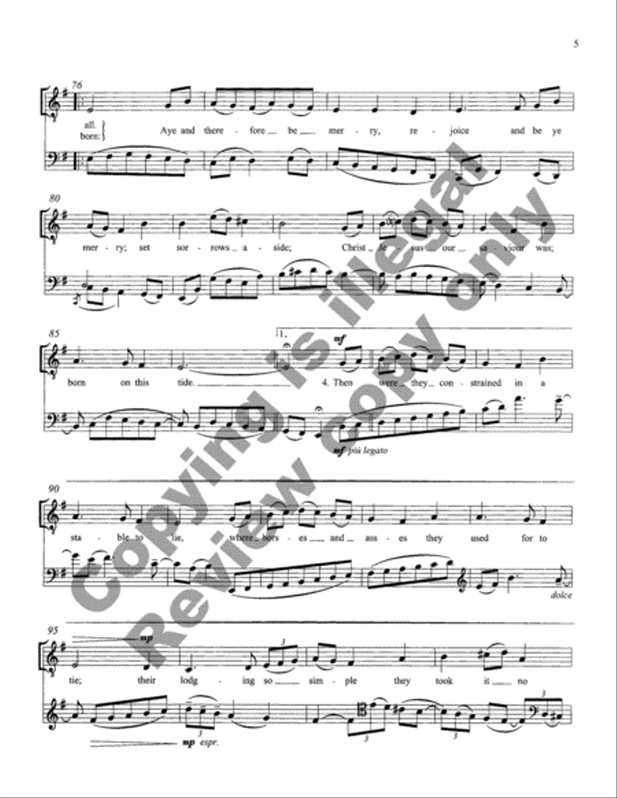 Silent Night-A Christmas Collection: At Bethlehem Proper TB scores gallery preview page 6