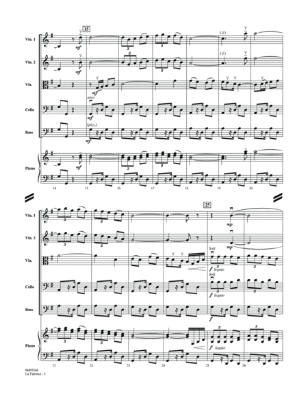 La Paloma (The White Dove) - Full Score