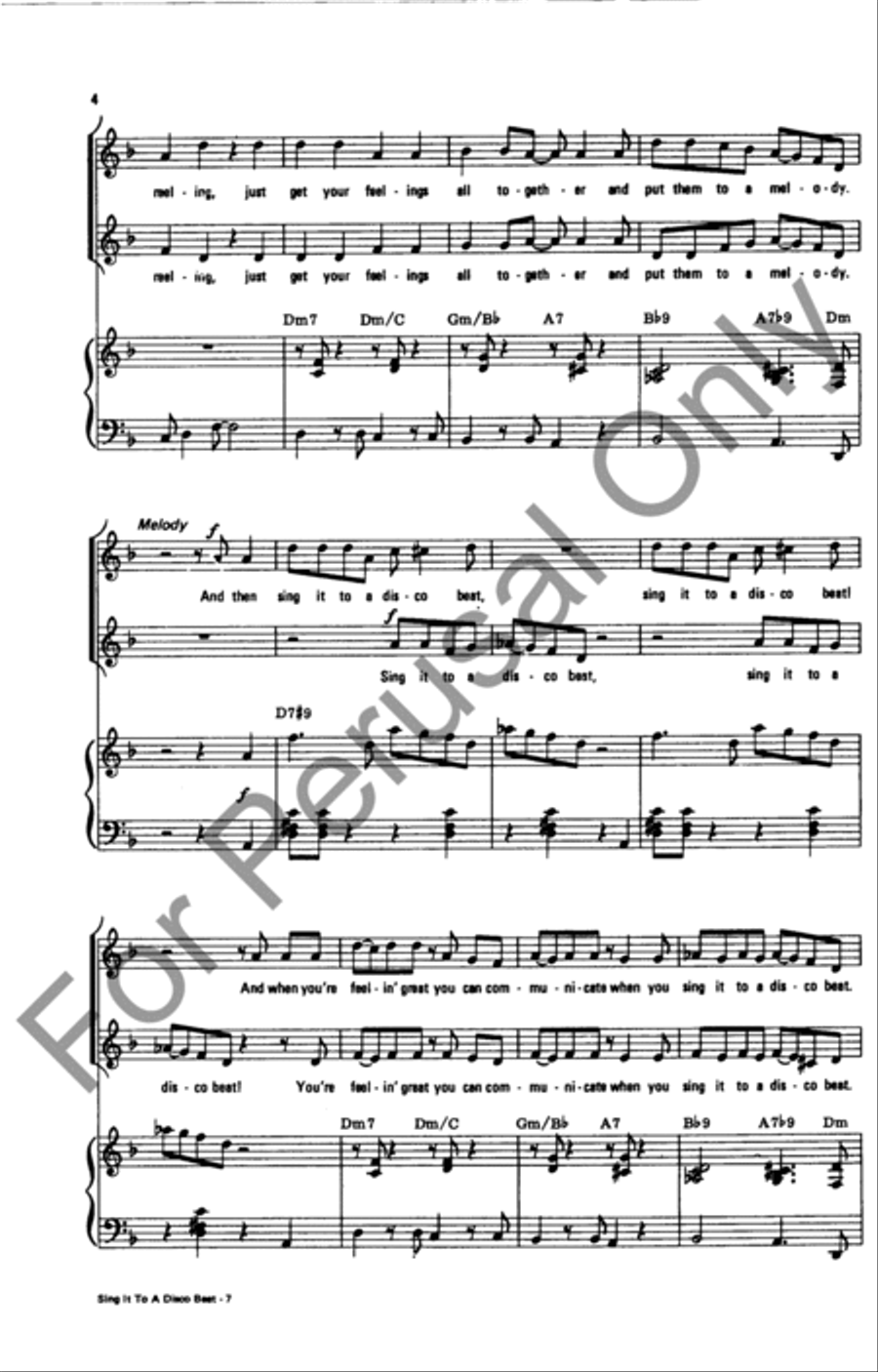 Sing It To A Disco Beat Sing It To A Disco Beat SA scores gallery preview page 4