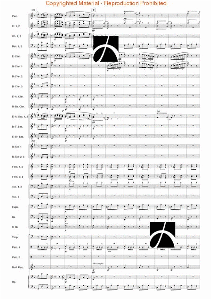 Carmen Suite Concert Band scores gallery preview page 22