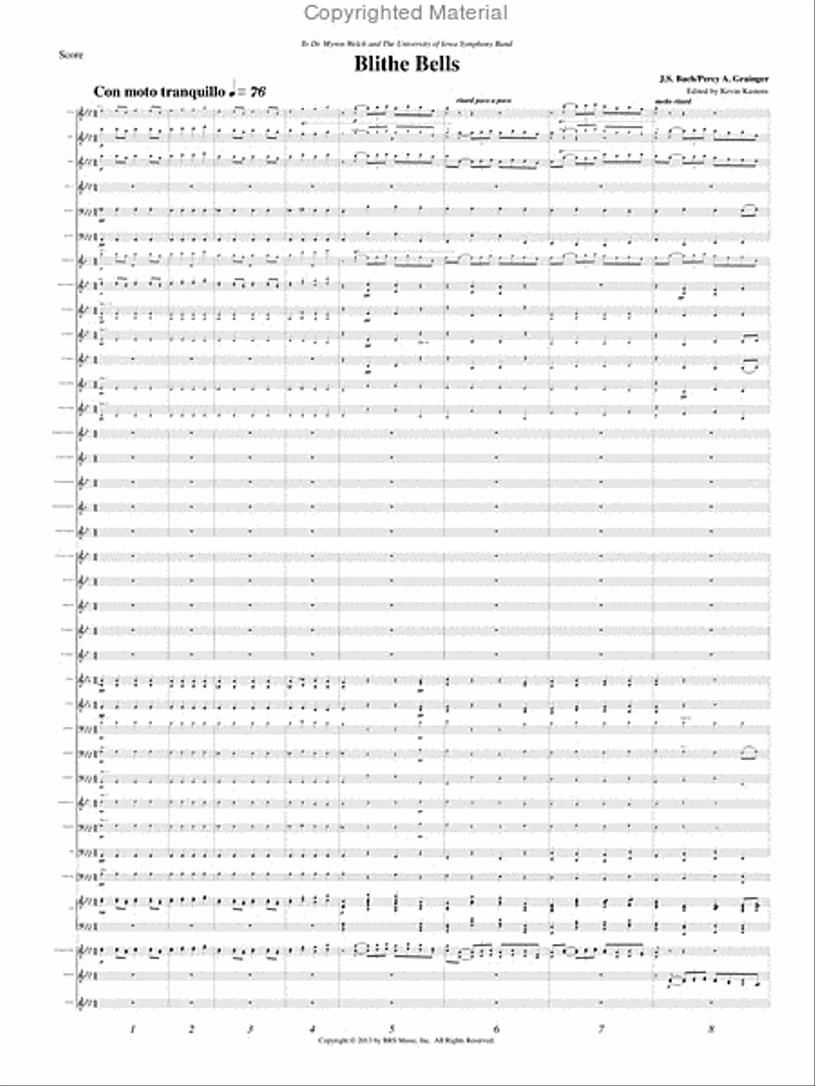 Blithe Bells Blithe Bells Concert Band scores gallery preview page 2