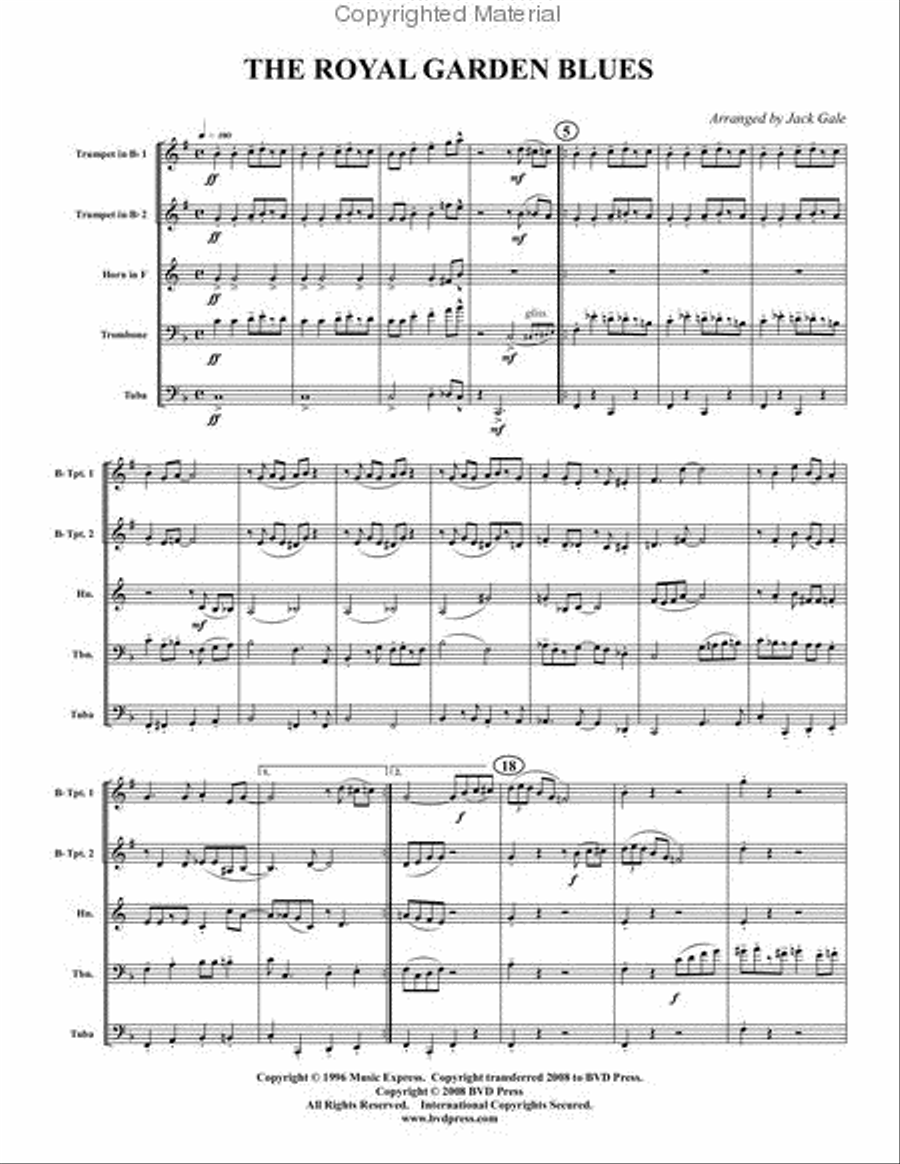 Tales from the Jazz Age Brass Quintet scores gallery preview page 6