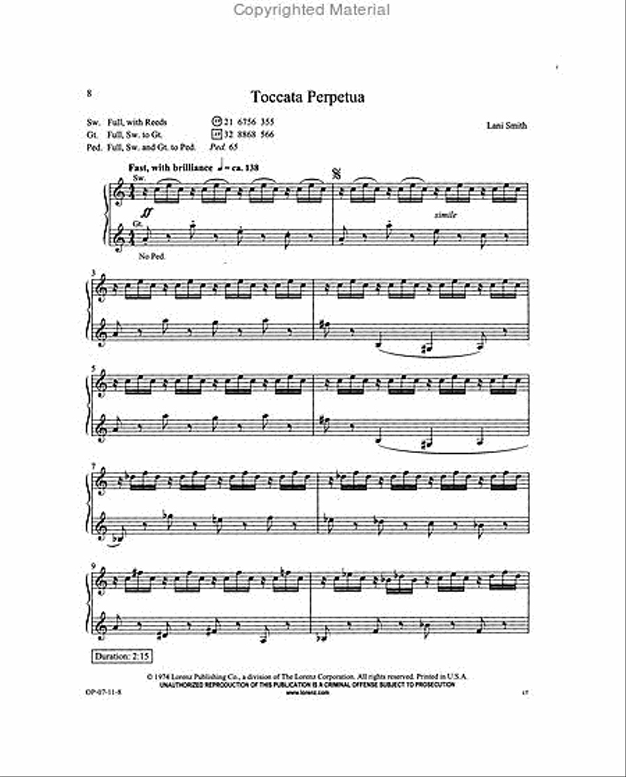 The Organist's Library, Vol. 51 Organ Solo scores gallery preview page 3