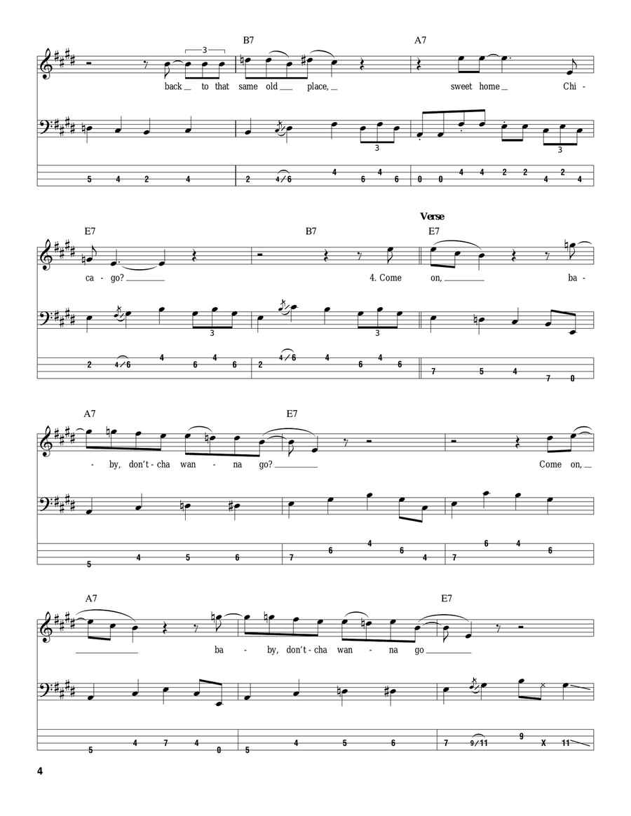 Sweet Home Chicago Sweet Home Chicago Acoustic Guitar scores gallery preview page 4