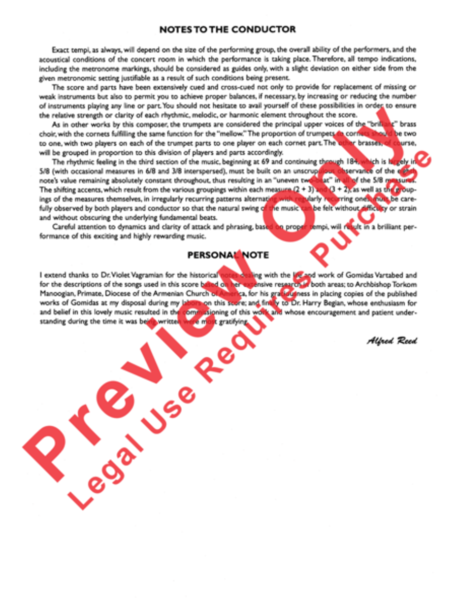 Armenian Dances, Part 1 Armenian Dances, Part 1 Concert Band scores gallery preview page 4