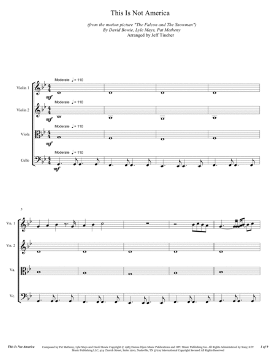 This Is Not America String Quartet scores gallery preview page 2