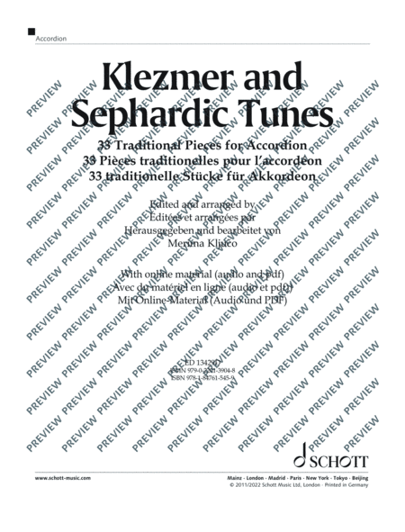 Klezmer and Sephardic Tunes
