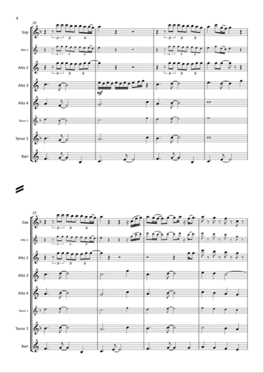 Thinking Out Loud Woodwind Ensemble scores gallery preview page 4