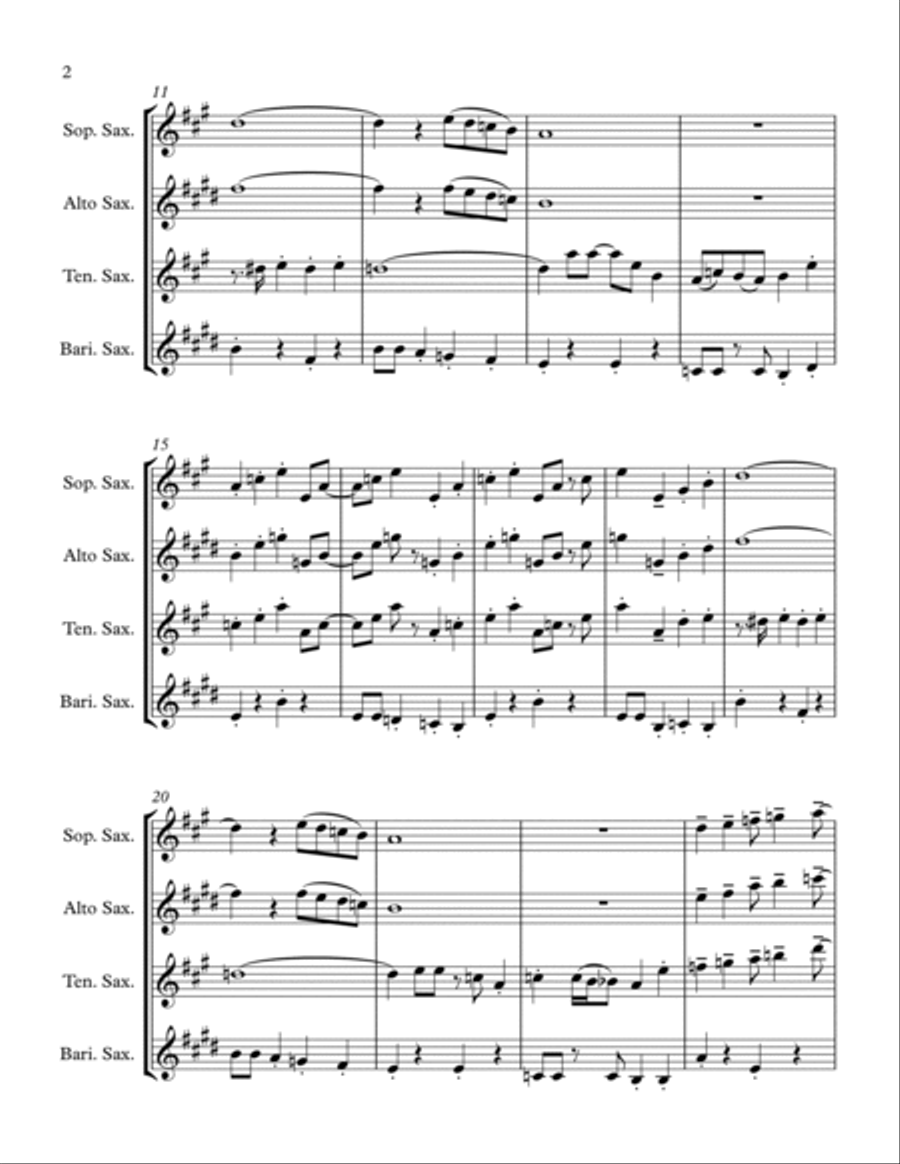 Puttin' On The Ritz Puttin' On The Ritz Woodwind Quartet scores gallery preview page 2