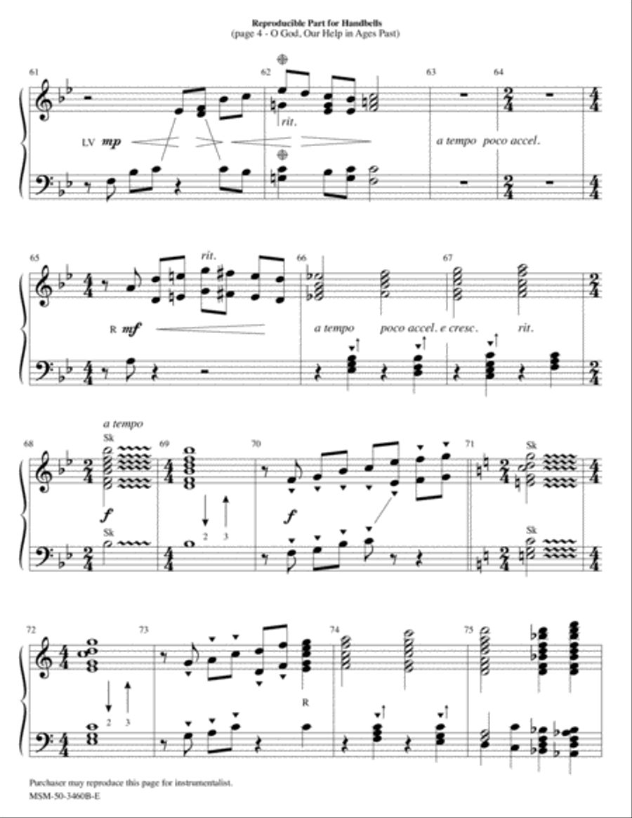 O God, Our Help in Ages Past Choir scores gallery preview page 4