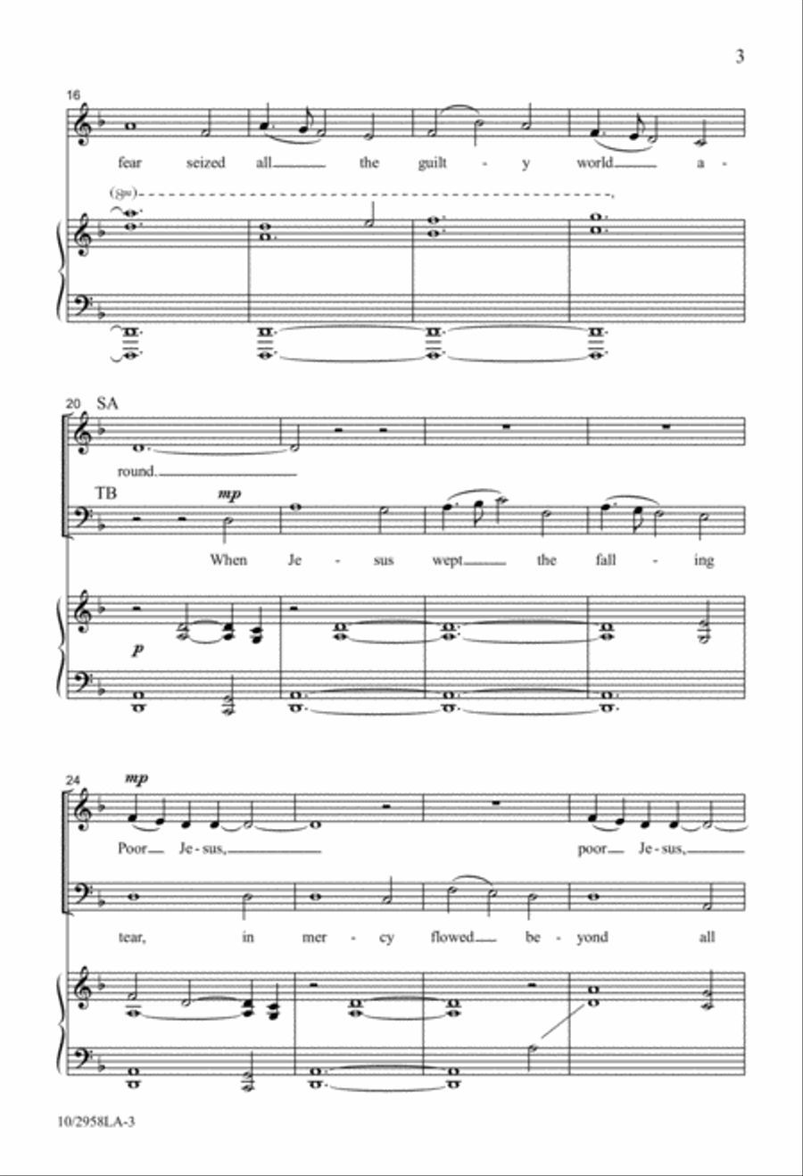 When Jesus Wept 4-Part scores gallery preview page 2