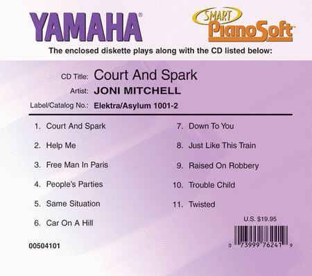 Joni Mitchell - Court and Spark - Piano Software