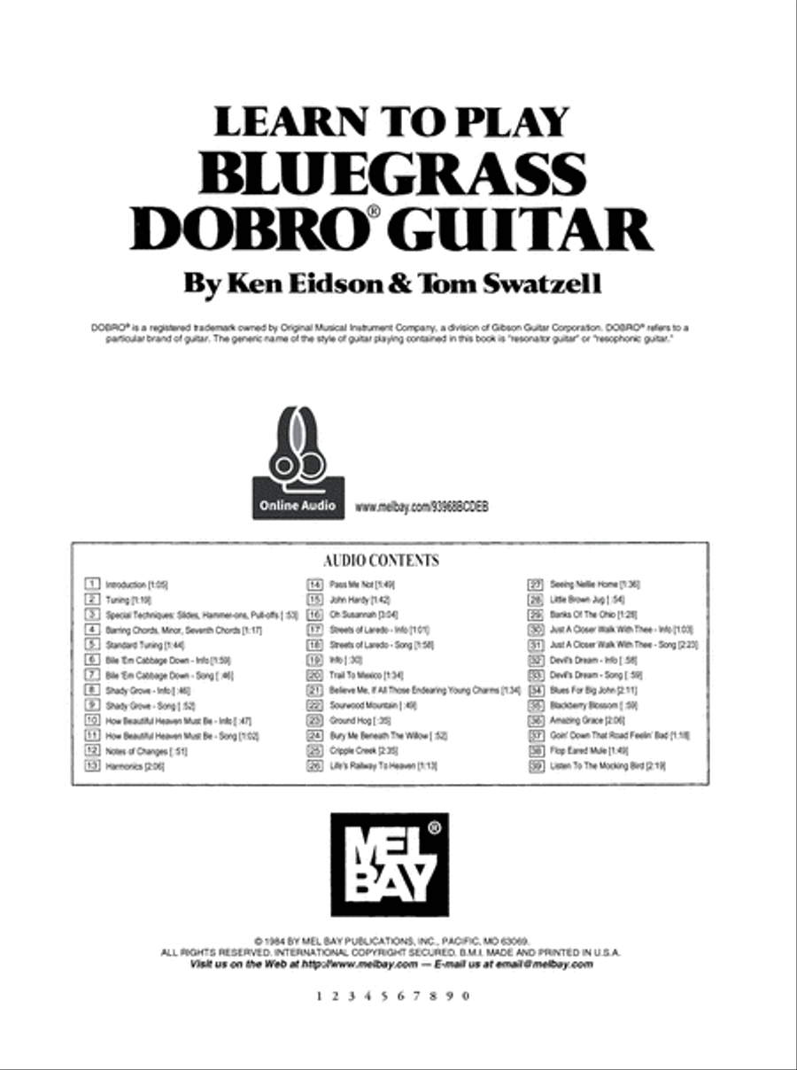 Learn to Play Bluegrass Dobro Guitar Acoustic Guitar scores gallery preview page 7