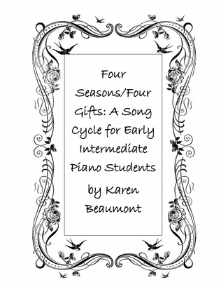 Book cover for Four Seasons/Four Gifts: a piano solo for early intermediate piano students