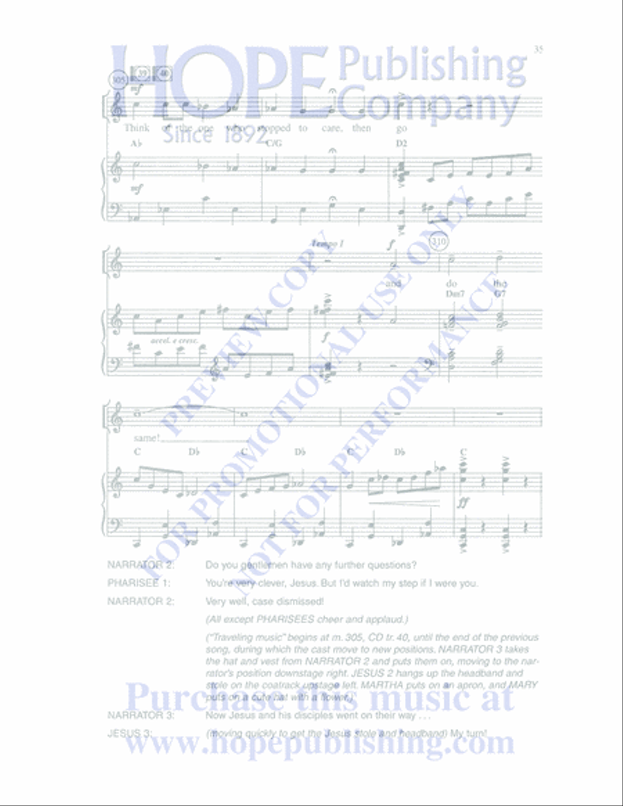 Once Upon a Parable Unison Choir scores gallery preview page 35