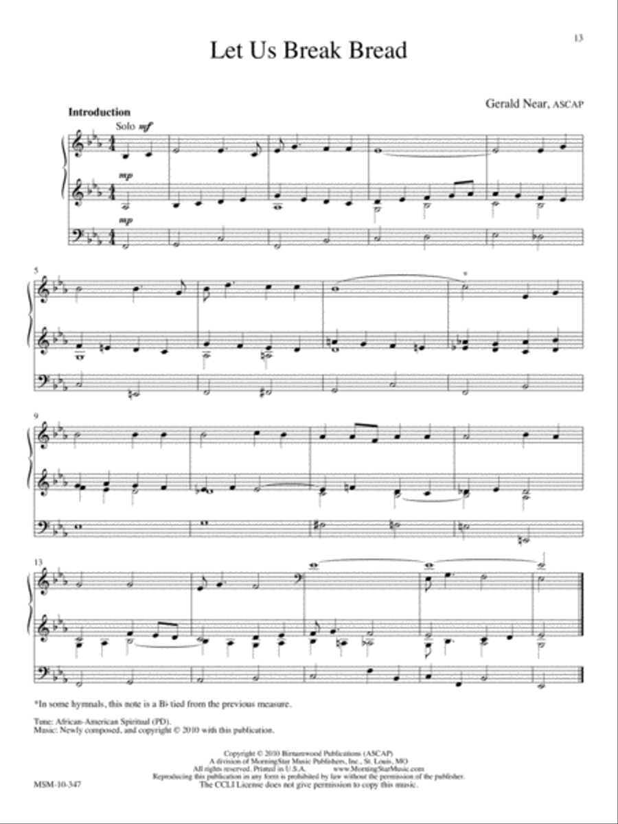 Laudes Domini: 10 Hymn Introductions and Harmonizations for Organ, Volume 1 Organ scores gallery preview page 4