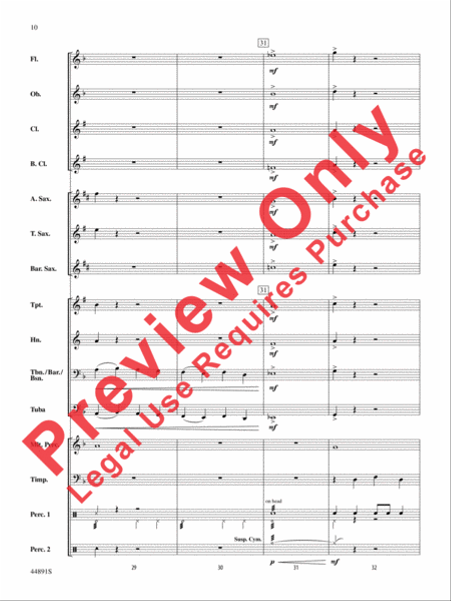 The Jaws of Fenris Concert Band scores gallery preview page 10