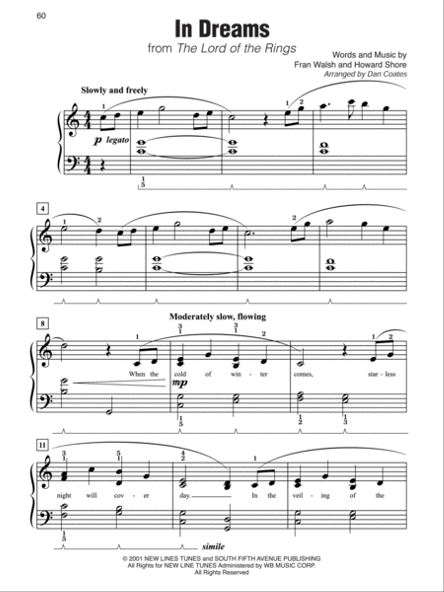 Simply Movies Simply Movies Easy Piano scores gallery preview page 4