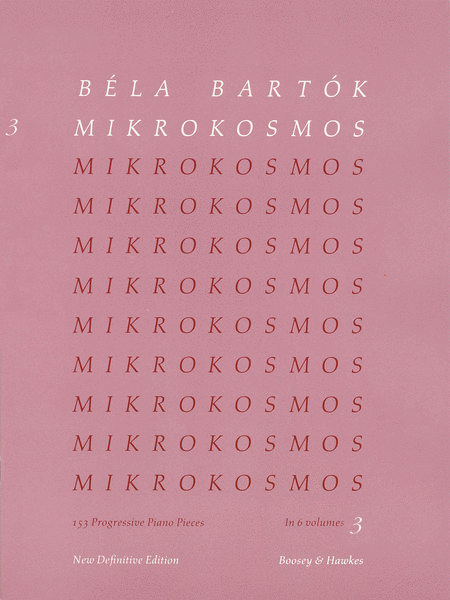 Bela Bartok: Mikrokosmos - Volume 3 (Pink)