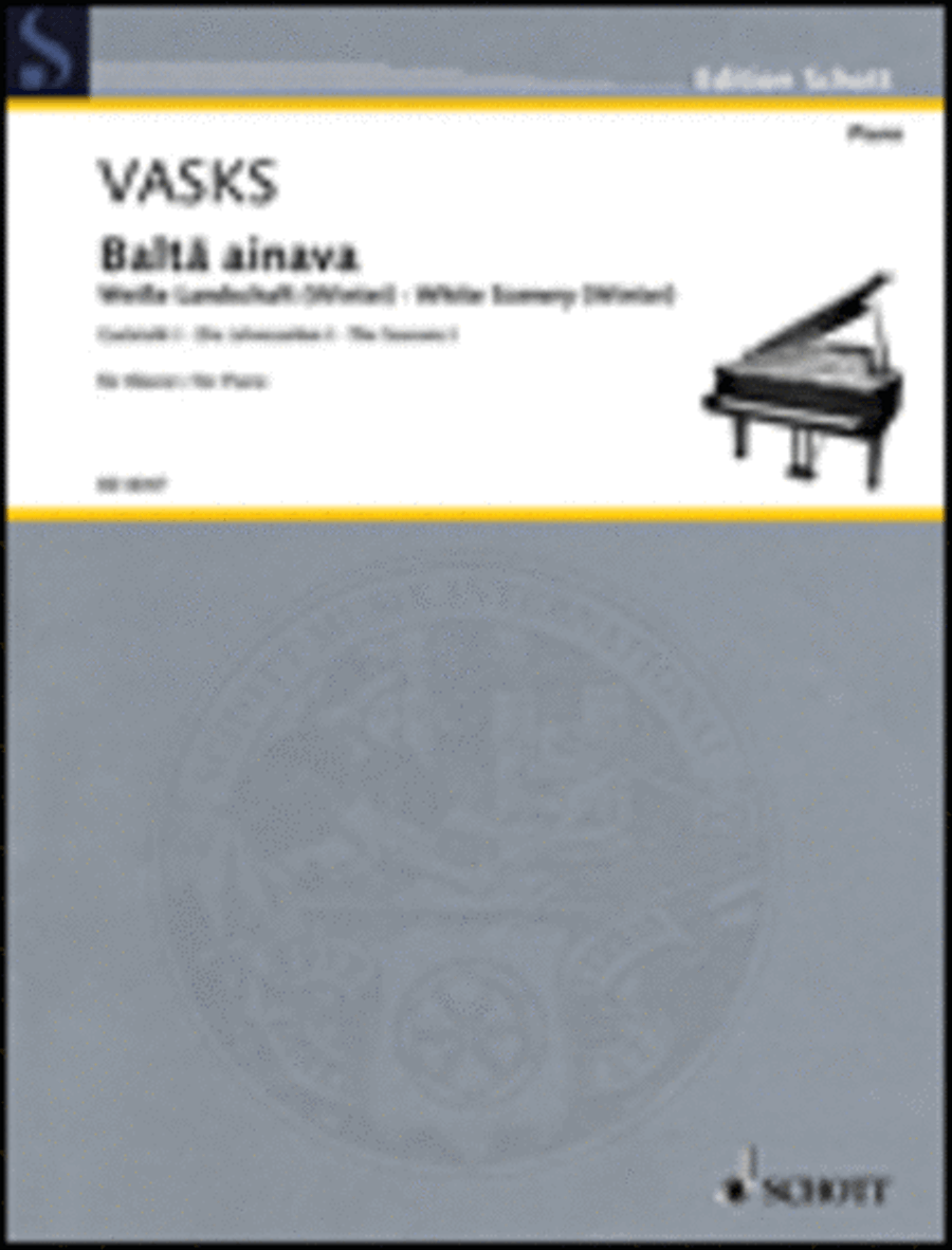 Balta ainava - White Scenery (Winter) Piano Solo scores gallery preview page 1