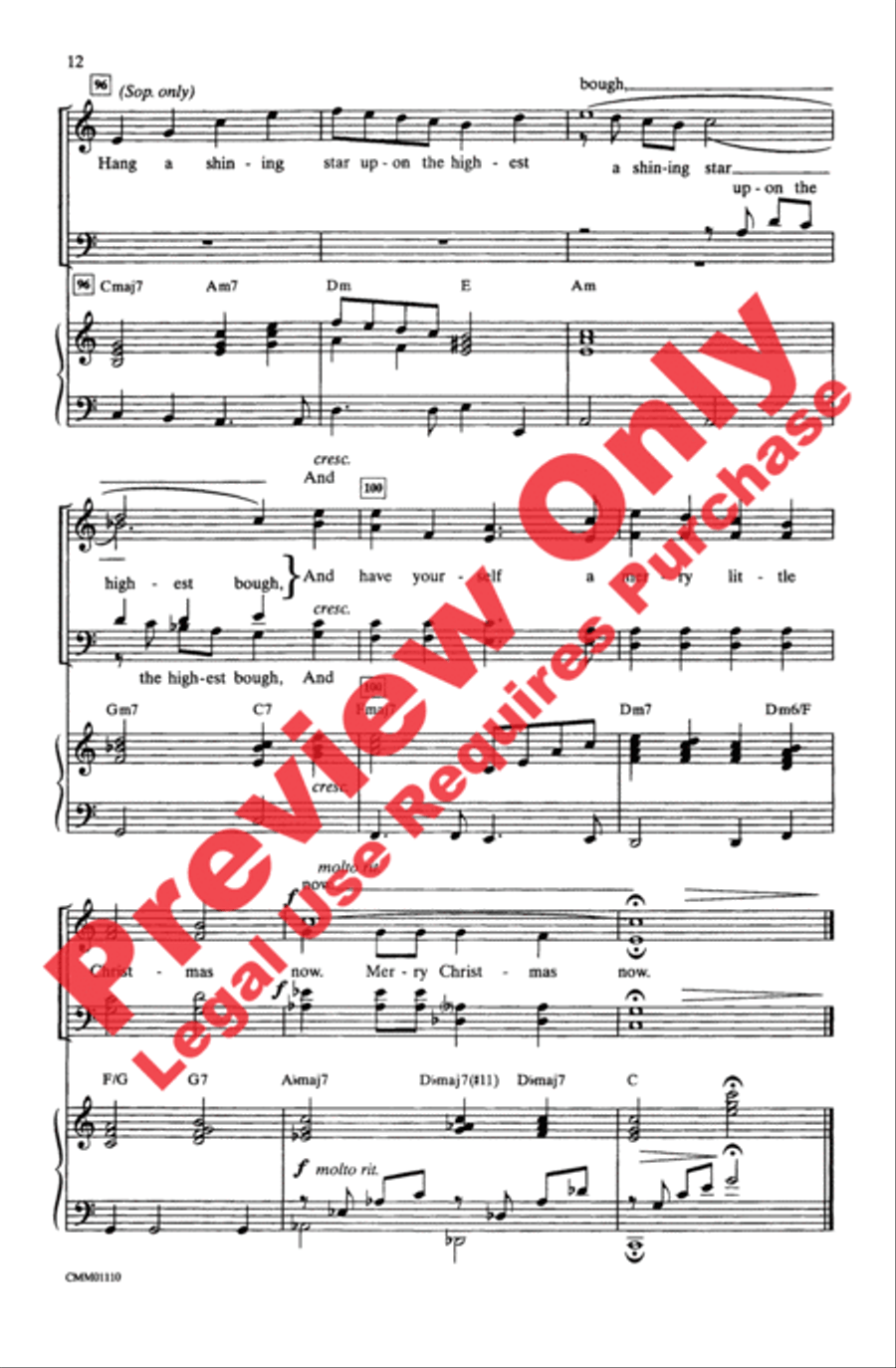 A Bit of Holiday Cheer A Bit of Holiday Cheer 4-Part scores gallery preview page 12
