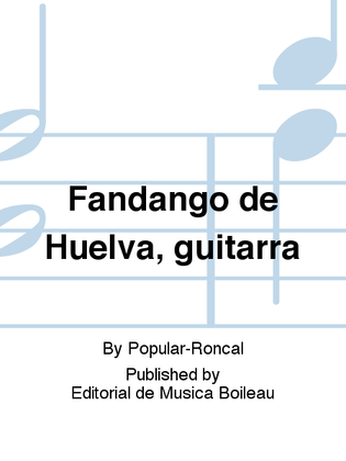 Fandango de Huelva, guitarra