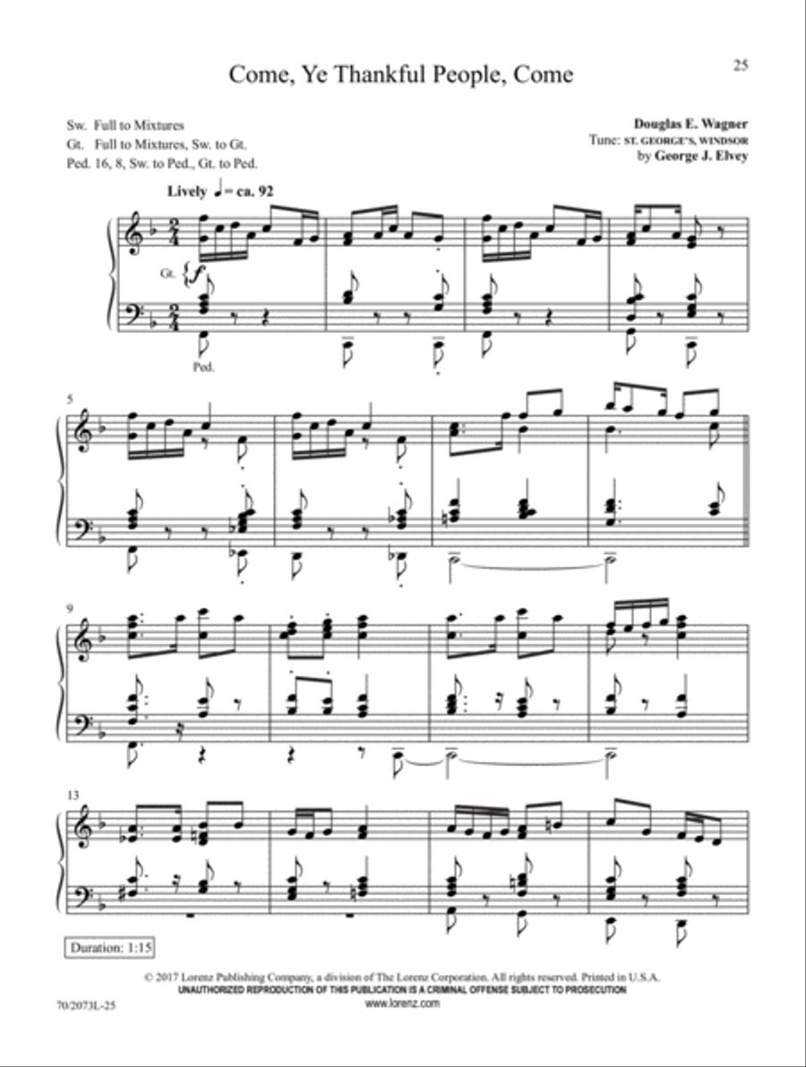 Joys Are Flowing Joys Are Flowing Organ Solo scores gallery preview page 11