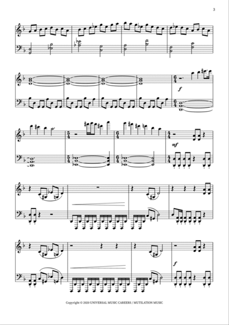 Crystal Mountain Piano Solo scores gallery preview page 3