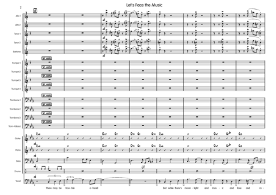 Let's Face The Music And Dance Big Band scores gallery preview page 3