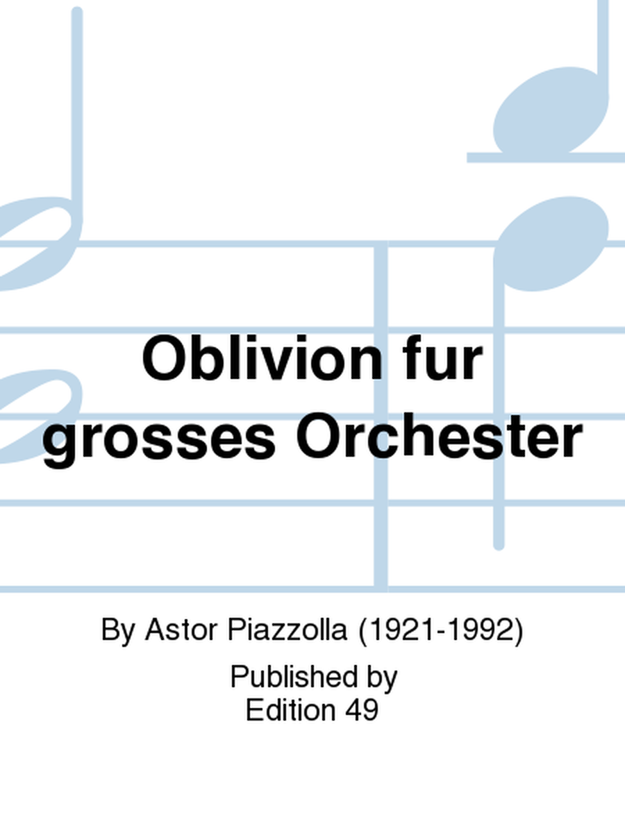 Oblivion fur grosses Orchester