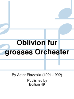 Book cover for Oblivion fur grosses Orchester