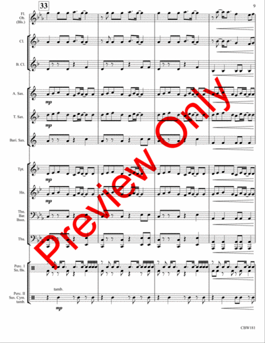 Jibba-Jabba Jibba-Jabba Concert Band scores gallery preview page 12