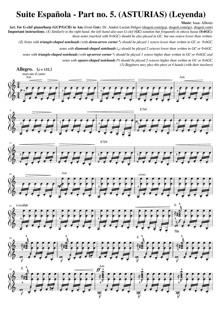 Albeniz - Asturias - Leyenda (Part no.5 from 