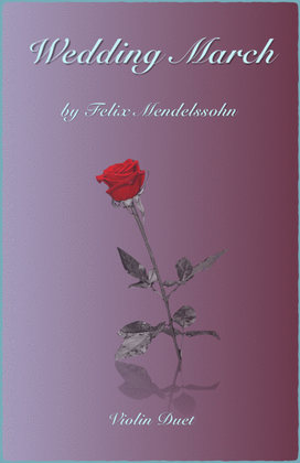 Book cover for Wedding March by Mendelssohn, Violin Duet