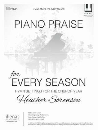 Book cover for Piano Praise for Every Season (Digital Delivery)