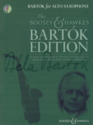 Book cover for Bartok for Alto Saxophone