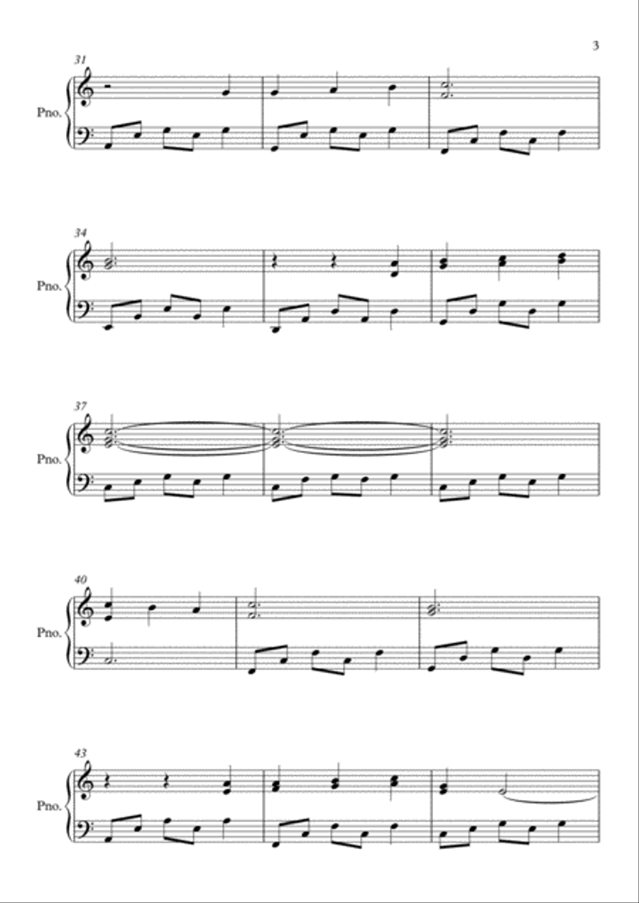 Annie's Song Piano Solo scores gallery preview page 3