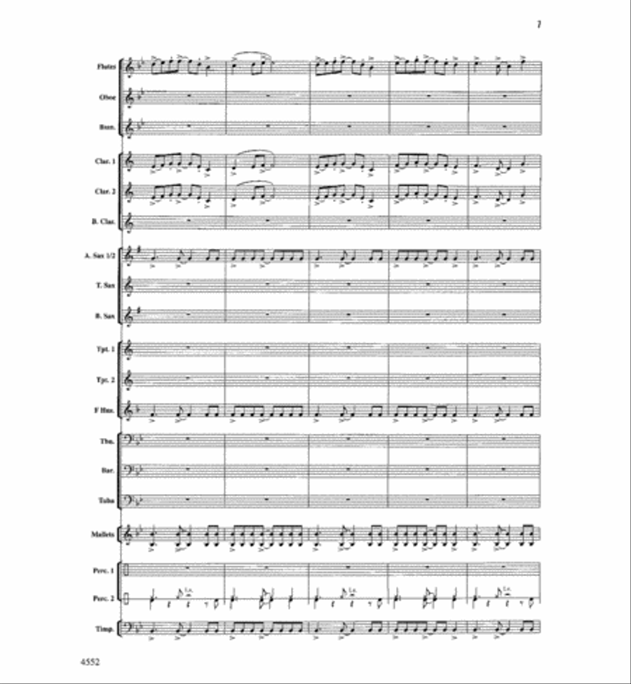 The Light Of Dawn Concert Band scores gallery preview page 6