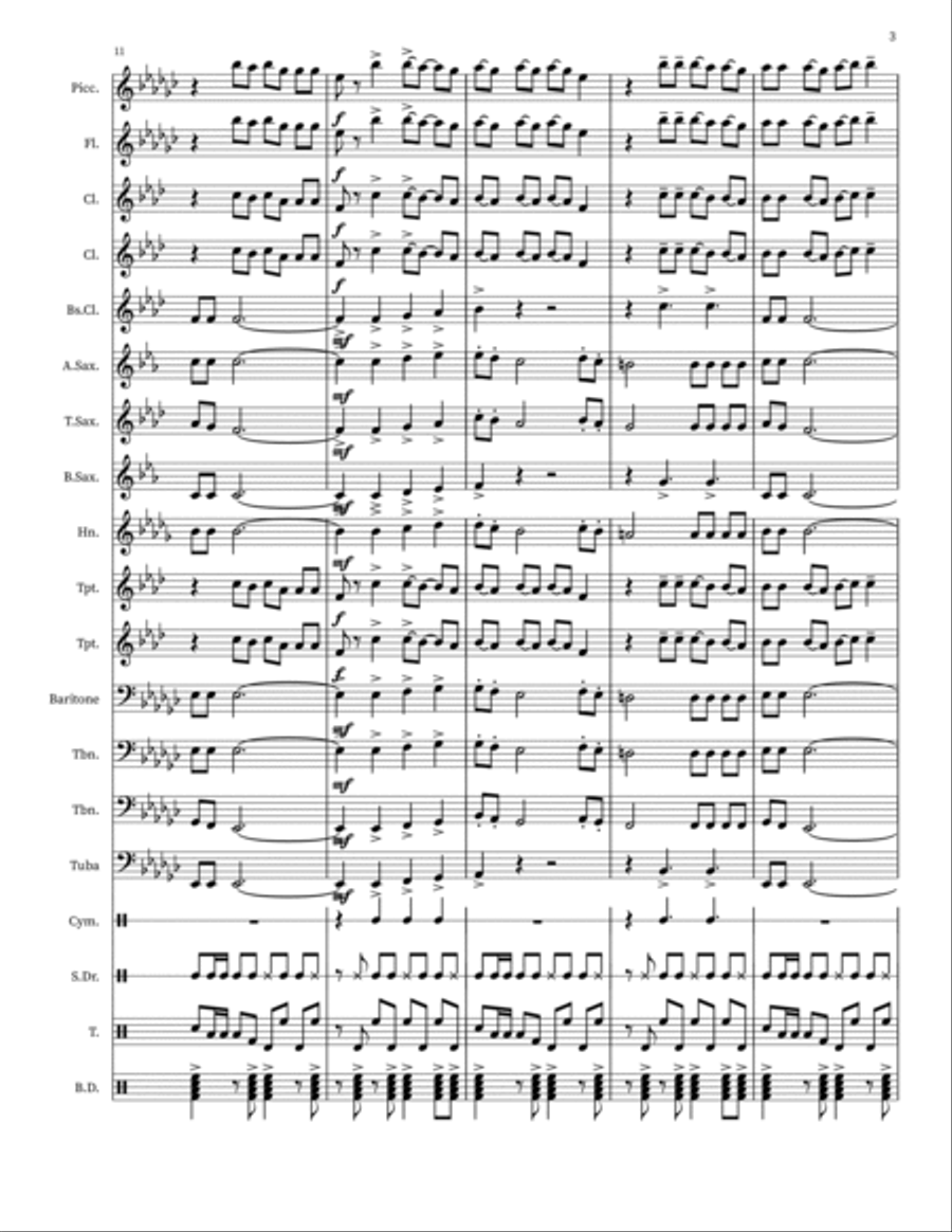 Industry Baby Marching Band scores gallery preview page 3