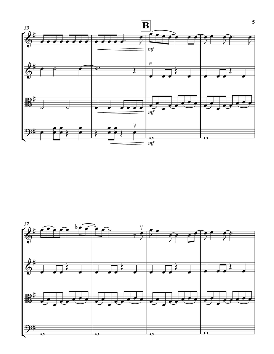 Dog Days Are Over String Quartet scores gallery preview page 5
