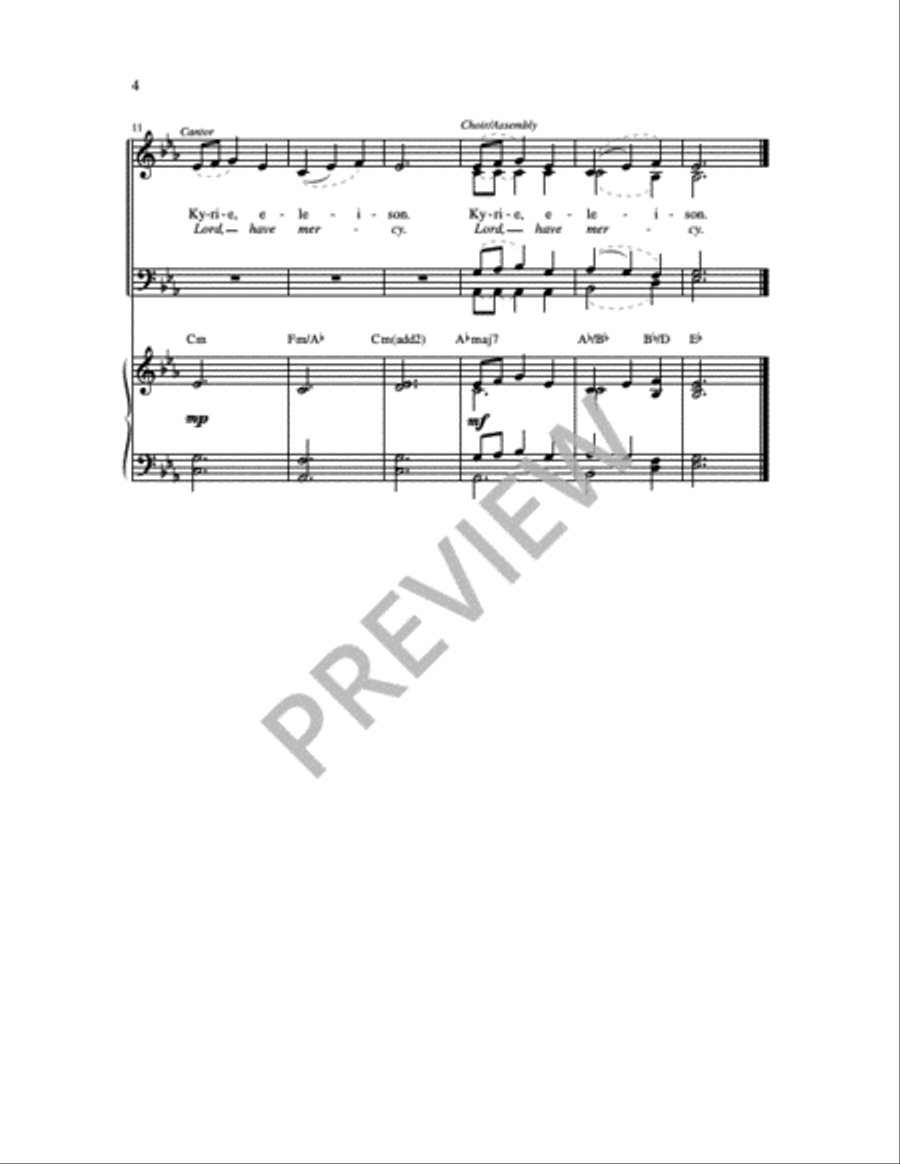 Mass of Wisdom - Choral Edition 4-Part scores gallery preview page 22