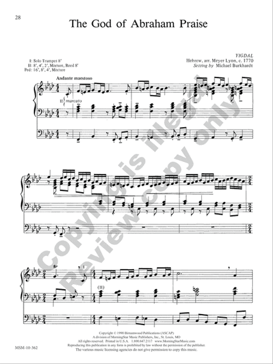 Lenten Postludes for Organ Organ Solo scores gallery preview page 25