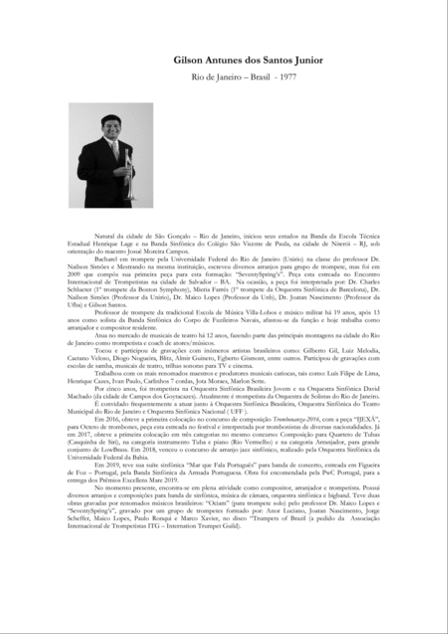 Serenata para Trompete e Piano ( Version ) Trumpet Solo scores gallery preview page 3