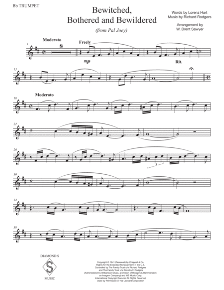 Bewitched Trumpet Solo scores gallery preview page 2