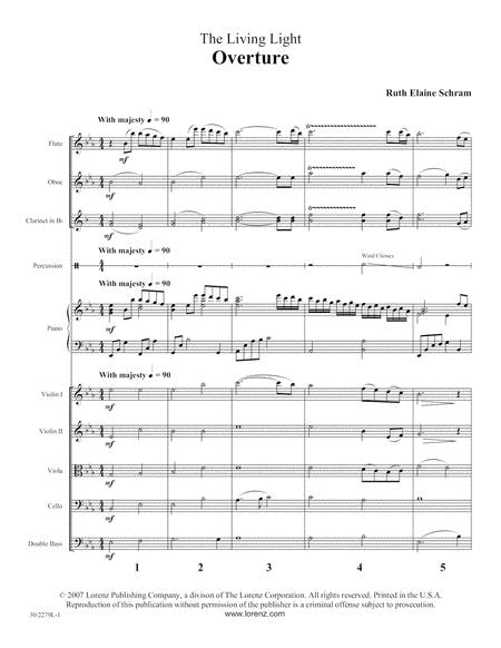 The Living Light - Small Orchestra Score and Parts
