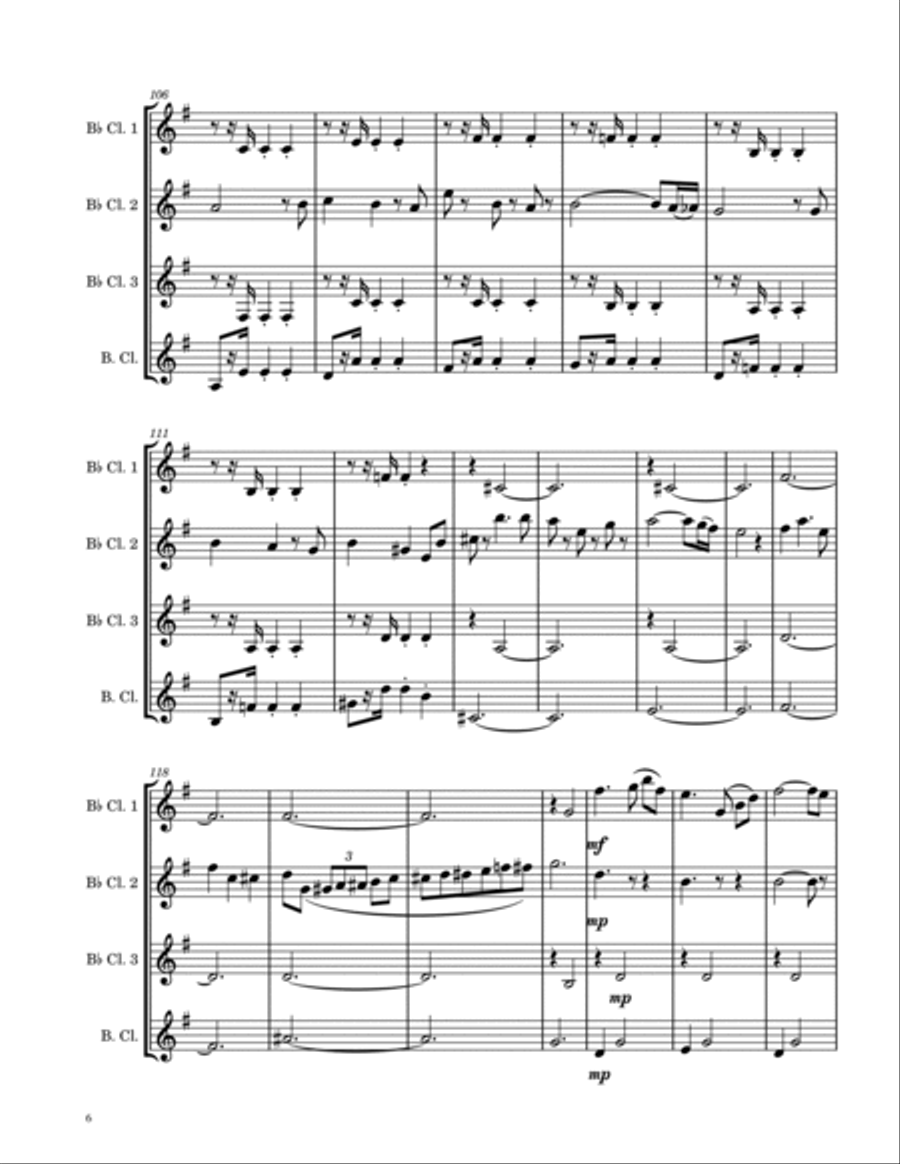 Married Life Woodwind Quartet scores gallery preview page 6
