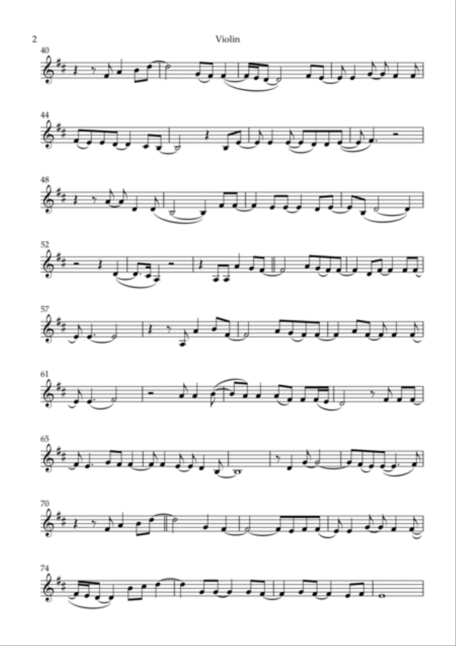 When I Get There Violin Solo scores gallery preview page 2