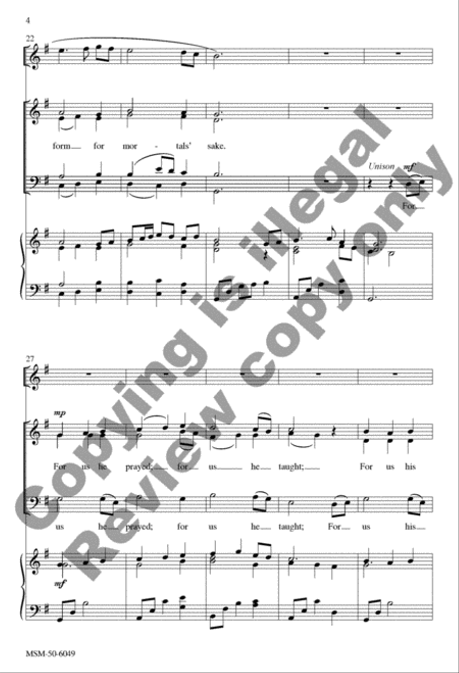 O Love, How Deep, How Broad, How High 4-Part scores gallery preview page 13